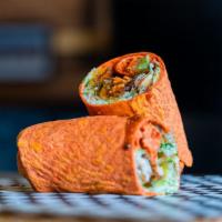 Nashville Hot Chicken Wrap · Lettuce, pickles, district sauce, and housemade ranch.