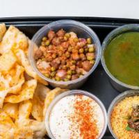 Papri Chaat · BK special blend of chips, sprouts, onions, potatoes, lentils, spiced yogurt, and chutney to...