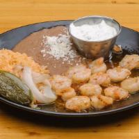 Camarones A La Diabla · Gluten-free. Spicy. Our twist on this traditional dish! A perfect blend of garlic, Chile de ...