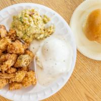 Jalapeño Chicken Dinner · Choice of 2 sides and roll