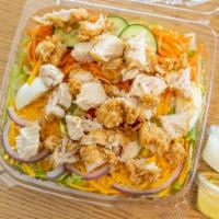 Chicken Chunk Salad · Salad with 3 chicken chunks
Salads are prepared with fresh vegetables in store. Our chicken ...