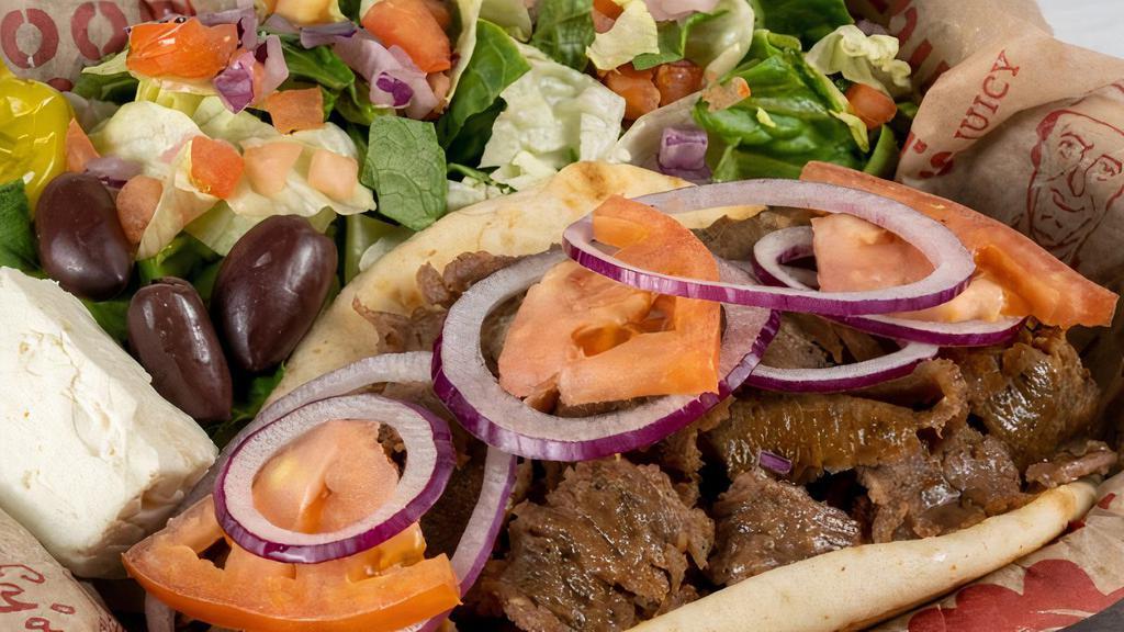 Gyro Dinner With Greek Salad · Gyro Meat, tomatoes & onions
Tzatziki on side

*DINNER INCLUDE Greek Salad, feta, olives & pepperoncini's