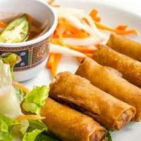 Egg Rolls · A classic asian appetizer. Choose your type of filling and we will combine them with a speci...