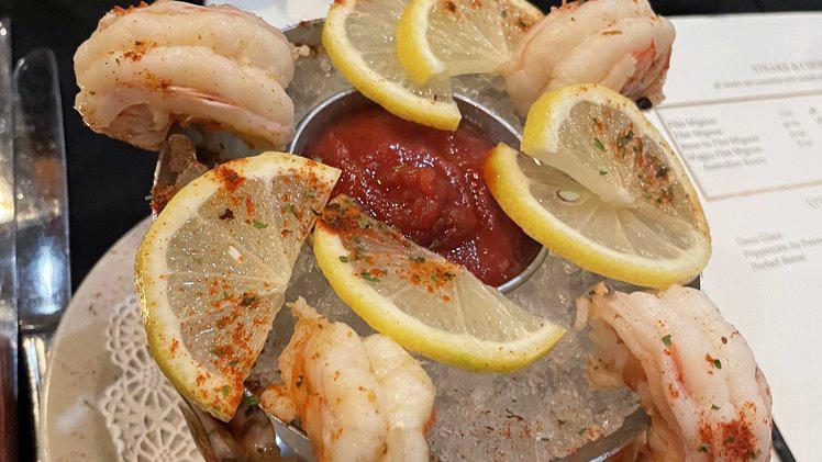 Classic Shrimp Cocktail · Jumbo shrimp cocktail with classic red sauce.