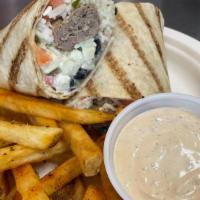 Fire-Grilled Wrap With Fries · Select your fire-grilled meat.  Select your rice, signature sauce(s) and ingredients you'd l...