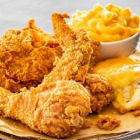 #2 3Pc Fried Chicken Combo · Choose from dark, mix, or white meat chicken.