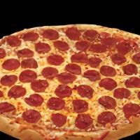 New York Lovers Pizza (Large - 10 Slices) · Thin crust, spicy pepperoni, olive oil topped with Parmesan cheese.