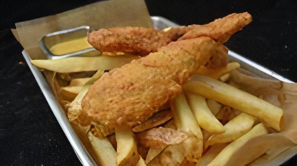 Kid Chicken Fingers · Served with natural-cut fries

Kids meals include option of apple juice, chocolate milk, or kids soda.

Children under 10