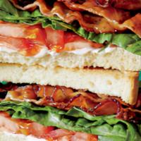 Blt · Bacon, mayo, lettuce, tomato, and pickle