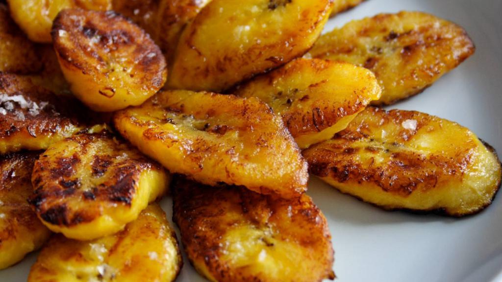 Sweet Plantains · Served with feta and sour cream