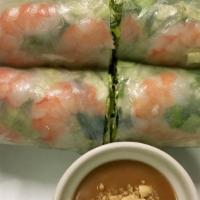 Fresh Spring Rolls · Two pieces.