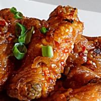 Chicken Wings · Six pieces.