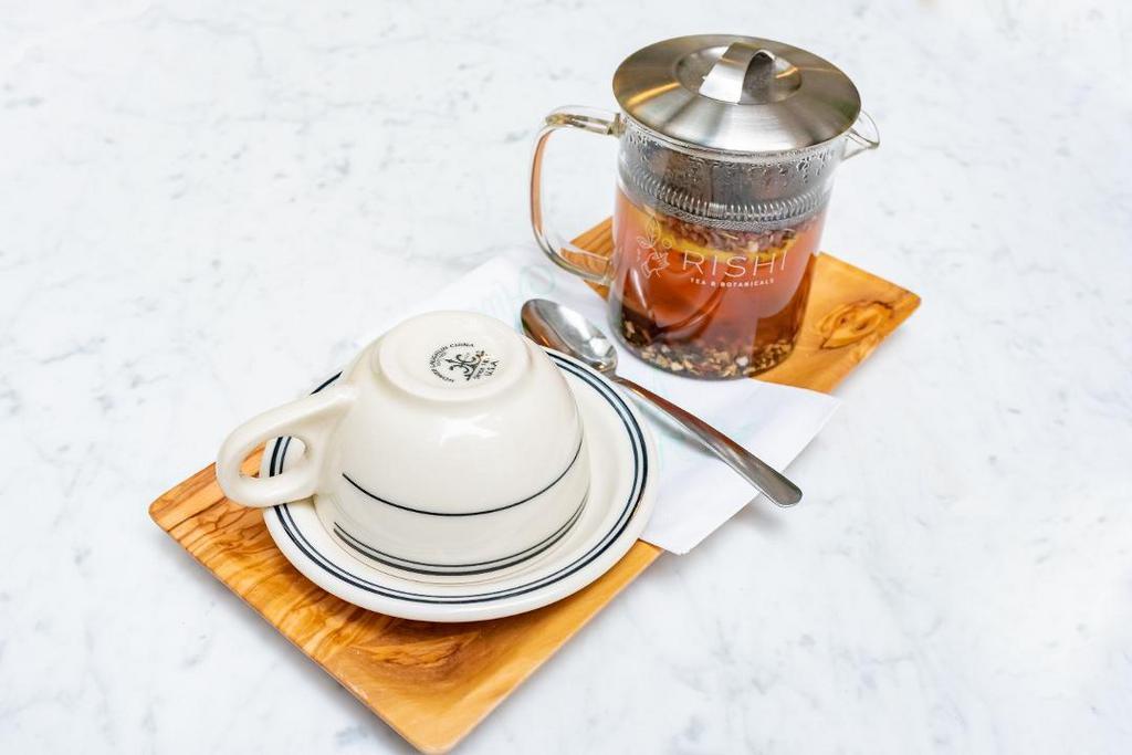 Detox Tea · our own concoction of mint, lemon, ginger and white ginseng detox tea.