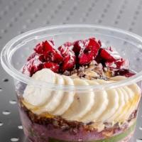 Cherry Bomb · Made with our Berry Blend (in the blend is Acai, strawberries, blueberries, dark sweet cherr...