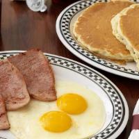 2 X 2 Special Combo Meal · (2) Pancakes, (2) Eggs & Bacon or Sausage or Ham