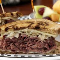 Reuben Value Meal · Corned Beef, Sauerkraut, Swiss Cheese & Side of Thousand Island on Grilled Rye.
Includes Cho...