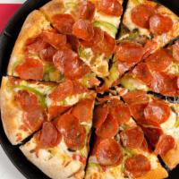 Greek'S® Special · Greek's Italian sauce, extra select blended cheeses, Italian sausage, Spanish onions, green ...