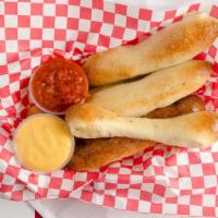 The [6] Sticks · Our famous homemade sticks freshly rolled and hearth baked every morning and individually br...