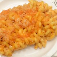 Build Your Own Mac-N-Cheese · Generous portion of cavatappi noodles, house made cheese sauce, shredded cheddar cheese and ...