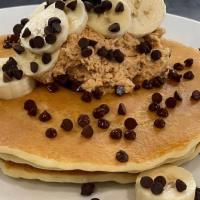 3 Pancakes - Specialty · Cinnamon Crunch, Blueberry, Banana, Banana Nut, Nutella, or Chocolate Chip.