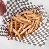 Hand-Cut Fries · Hand-cut fries sprinkled with our house seasoning.