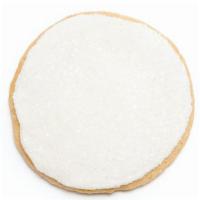 Iced Sugar Cookie With Sanding Sugar · A super sweet sensation of sugar and buttercream. Bullseye! Made fresh daily.