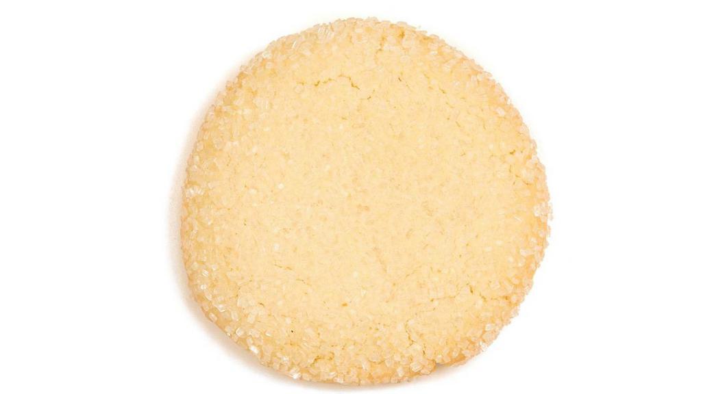 Sugar Sugar Cookie · Understated elegance is embodied in the smooth, rich taste of this grown-up cookie encrusted with sugar crystals. You may have visions of warm ovens, frosty mornings or even midnight elves working their magic while you sleep so you can wake to their crystal-encrusted goodness! This cookie is just fancy enough to make a child smile and sophisticated enough to make a fashionable appearance at any gathering.