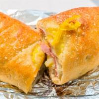 Italian Sub Rolls · Pizza dough rolled & stuffed with salami, hot ham, provolone cheese, onion, mild pepper ring...
