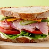 Ham Sandwich · Includes lettuce, tomato, onion, mayo and mustard.