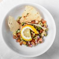 Masala Ceviche · Recommended. Jalapeños, shrimp, onions, tomatoes and cucumbers topped with house spice blend...