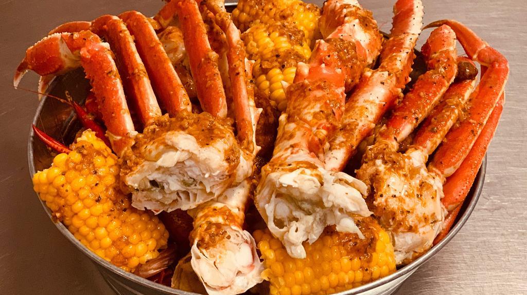 Pick 4 · Limit 1 per item up to 4 items for seafood and come with 4 corn and 4 potato