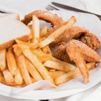 6 Wing Meal · Served with fries.