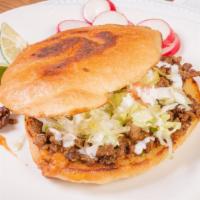 Tortas · Ground beef, chicken, steak, seasoned pork, beef tongue, veggie, chorizo and egg, ham and eg...