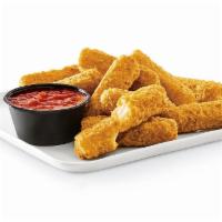 Mozzarella Sticks · Lightly battered Mozzarella cheese, fried to perfection and served with marinara sauce.