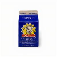 Milk Box · 1/2 Pint Box of Borden's 2% Reduced Fat Milk