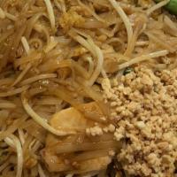 Pad Thai - Lunch · Thai style rice noodles stir-fried with bean sprouts, egg, and green onions with homemade pa...
