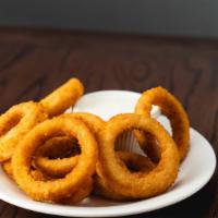 Onion Rings · Served with ketchup.