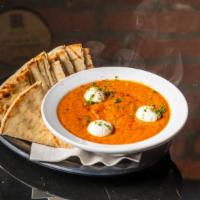 Tomato And Goat Cheese · Vegetarian. Tomato and goat cheese dip, and grilled pita.