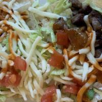 Taco Salad	 · Your Choice of chicken, ground beef, shredded beef or alpastor, served with lettuce, tomato ...