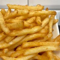 French Fry Basket Small · Lightly battered, perfectly crispy french fry.  Sprinkled with Rhody's signature fry seasoni...