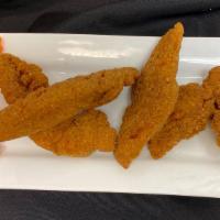 Chicken Tenders 4Pc · Juicy, 100% white meat tender, with a light black pepper breading.  Choose a sauce for dunki...