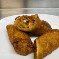 Southwest Chicken Egg Roll (2) · Bold, Southwest flavors of chicken and veggies in a crisp eggroll wrapper. .