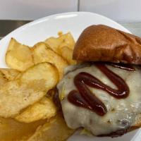Bbq Pepperjack Burger · A juicy 1/3 lb all beef patty topped with our special BBQ sauce, pepperjack cheese, lettuce,...