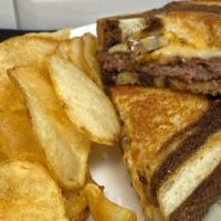 Patty Melt · A 1/3 lb juicy burger topped with grilled onions and Swiss cheese, dressed with creamy thous...