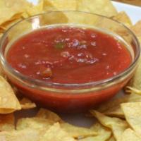 Vw'S Chips And Salsa · basket of chips served with salsa.