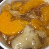 Peach Cobbler Bowl · Peach, Oats, Cinnamon, Stevia