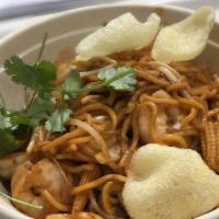 Shrimp Pad Thai · Popular. shrimps cooked with rice noodles, Thai spices, spring onions and topped with bean s...