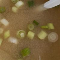 Miso Soup (12 Oz.) · Traditional dashi stock with soft tofu cubes, topped with spring onions and nori flacks.