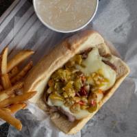 Italian Beef Combo · Served with fries and drink.