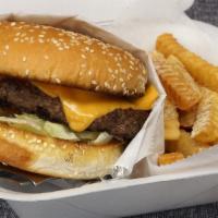 Double Cheeseburger · American Cheese , Mayo , lettuce, tomato, ketchup, mustard & pickles